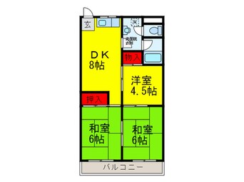 間取図 大ケイハイツ