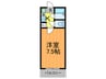 ハイツ浪花 1Kの間取り