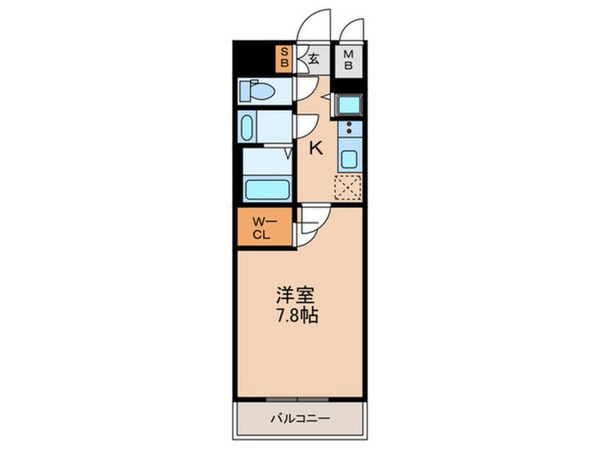 間取図 エスプレイス神戸グレース(302)