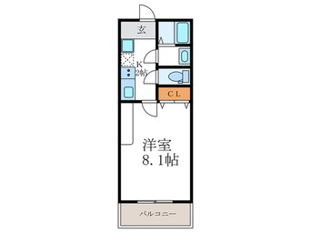 間取図 MESA　VERDE 御園橋Ⅱ