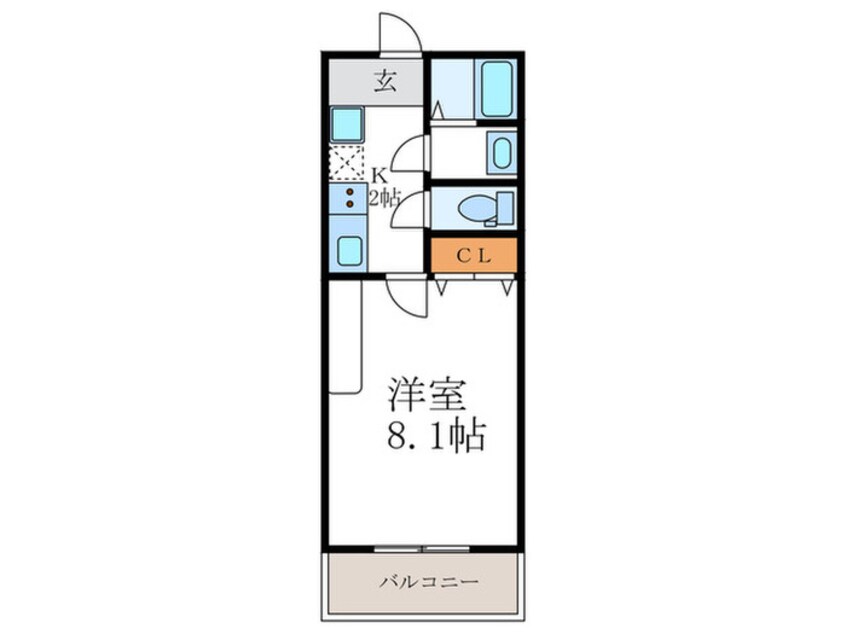 間取図 MESA　VERDE 御園橋Ⅱ