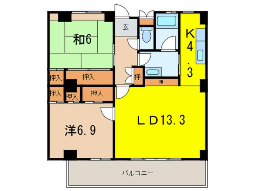 間取図 芦屋山手マンションＣ棟