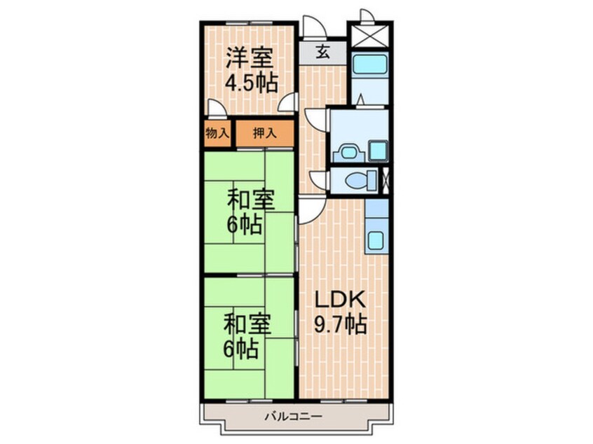 間取図 パールハイツ