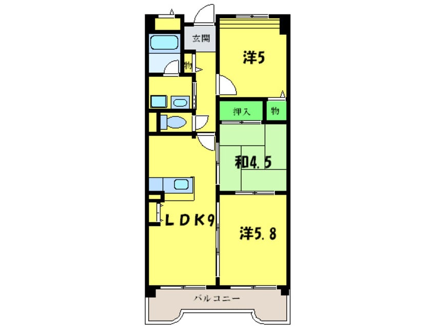 間取図 ギャラクシーウィル中百舌鳥