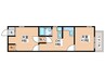 桜木町アパート 2DKの間取り