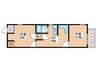 桜木町アパート 2DKの間取り
