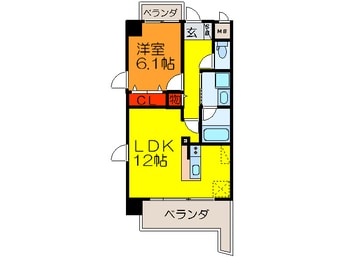 間取図 Ａｒｔ　Ｐｅｎｓｉｏｎ高井田