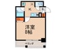 サンシティ烏丸高辻 1Kの間取り
