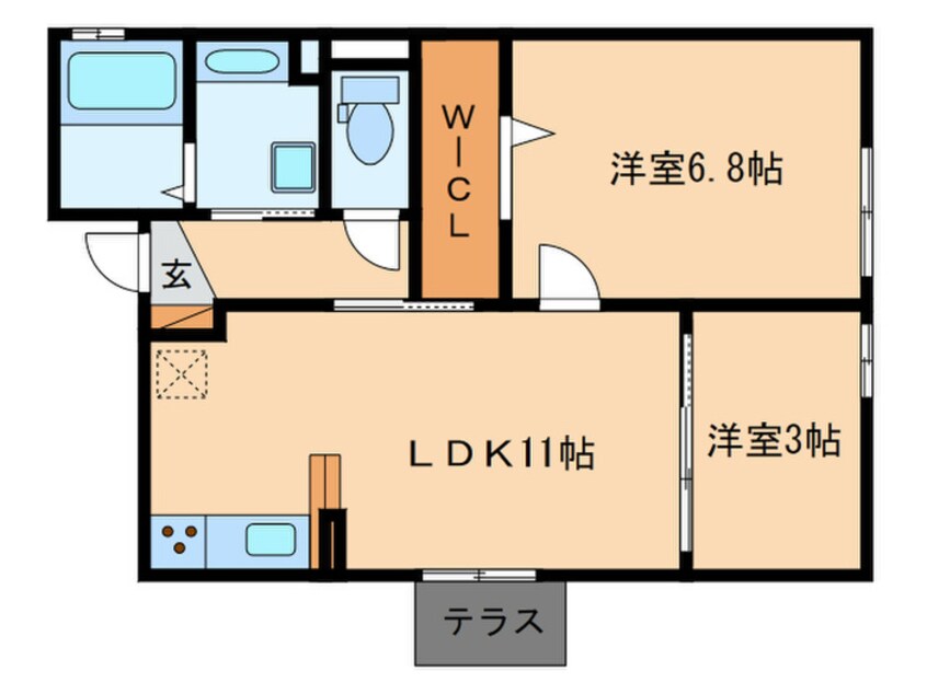 間取図 Bonheur草津