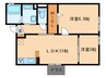 Bonheur草津 2LDKの間取り