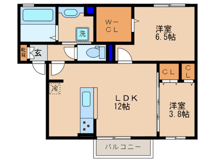 間取図 Bonheur草津