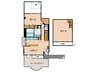 ﾜｺｰﾚ塩屋ｼｰｻｲﾄﾞﾋﾙｽﾞ(101) 2LDKの間取り
