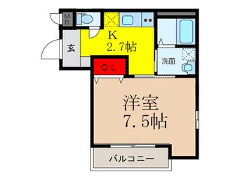 間取図 グレ－ス仲蔵