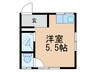 エステート北町 1Rの間取り