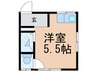エステート北町 1Rの間取り
