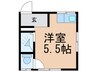 エステート北町 1Rの間取り