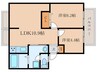 ベルエール宝ケ池 2LDKの間取り