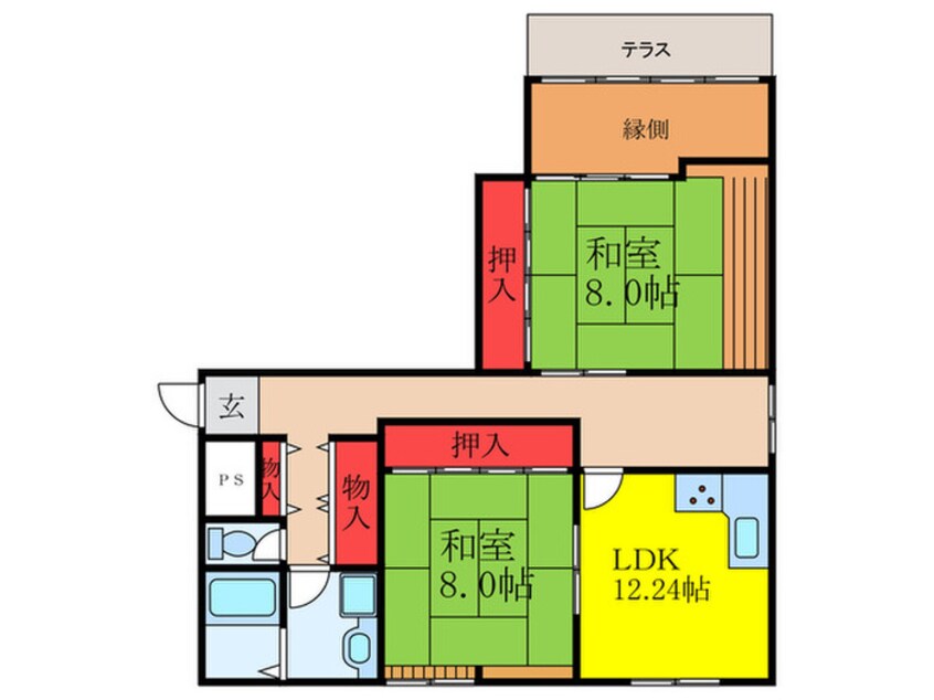 間取図 シャト－・ル・シェ－ル