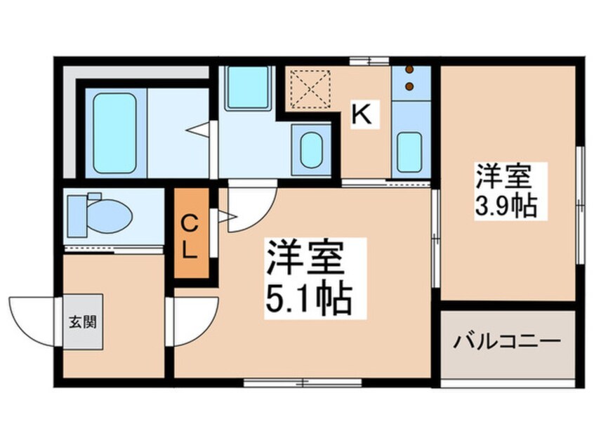 間取図 ハーモニーテラス小路東Ⅲ