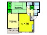 サンライズ加茂壱番館 2DKの間取り