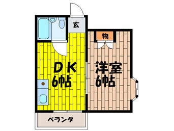 間取図 コスモス住道