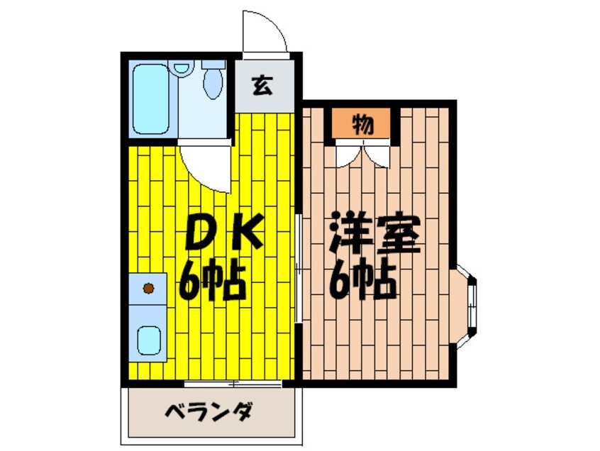 間取図 コスモス住道