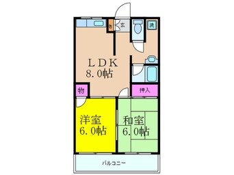 間取図 第２あかつきマンション