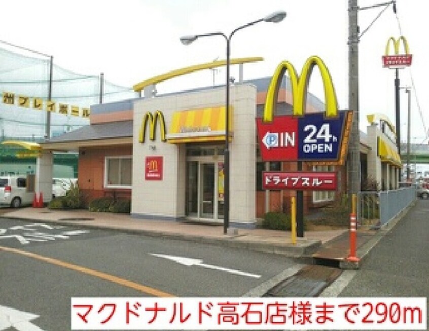 マクドナルド高石(ファストフード)まで290m アップフィールド