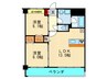 エルシェ柳本 2LDKの間取り