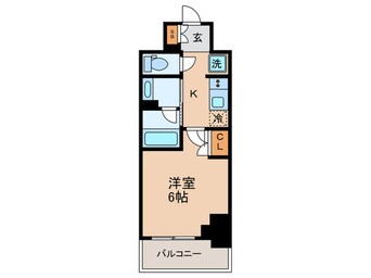 間取図 ｸﾚｽﾄｺｰﾄ靱公園　THE CLASS