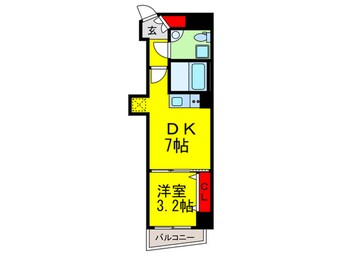 間取図 ルミノール北浜セレニテ