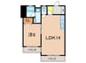 メゾンフォレスト 1LDKの間取り