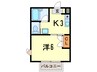 福来西宮北口 1Kの間取り