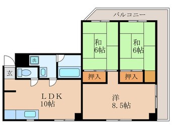 間取図 シャトル松尾
