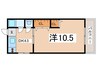 ＥＸＣＥＬ　Ｃｏｕｒｔ帝塚山 1DKの間取り