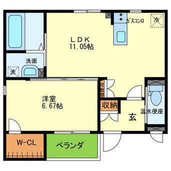 間取図 Ｍac Io Vervento（ﾏｯｸｲｵﾍﾞﾙﾍﾞﾝﾄ