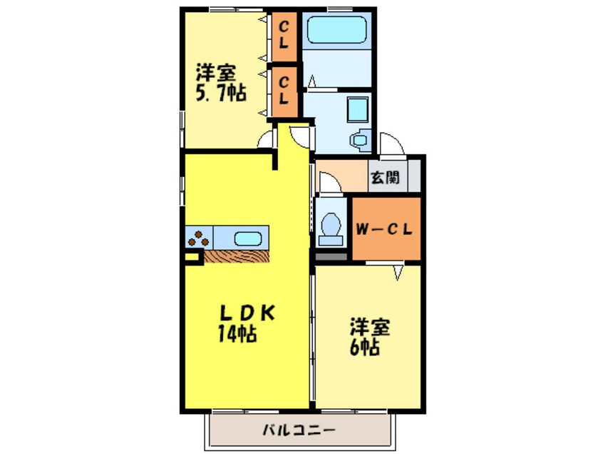 間取図 ア－バンフォレストⅡ