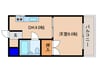 三和ﾊｲﾂ 1DKの間取り