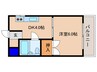 三和ﾊｲﾂ 1DKの間取り