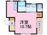 プレミアム大久保Ⅱ 1Rの間取り