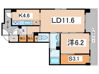 間取図 ベルデ石きり