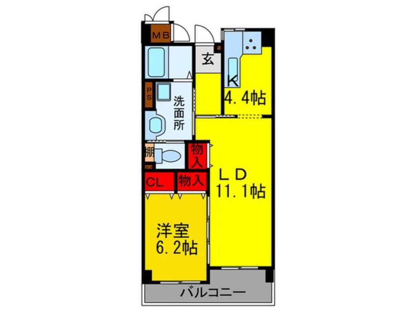 間取図 ベルデ石きり