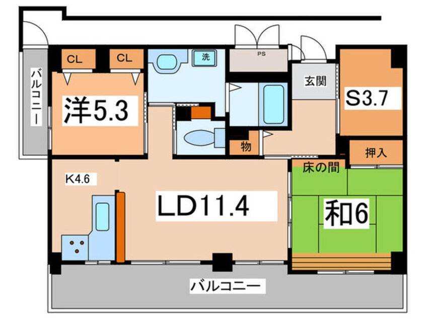 間取図 ベルデ石きり