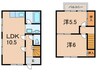 メゾン高司 2LDKの間取り