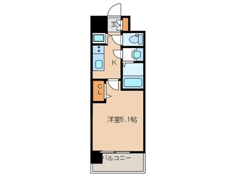 間取図 プレサンス南森町駅前(503)