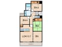 ﾊﾟｰﾑｽｸｪｱｼﾞｪｰﾑｽ山(814)の間取図