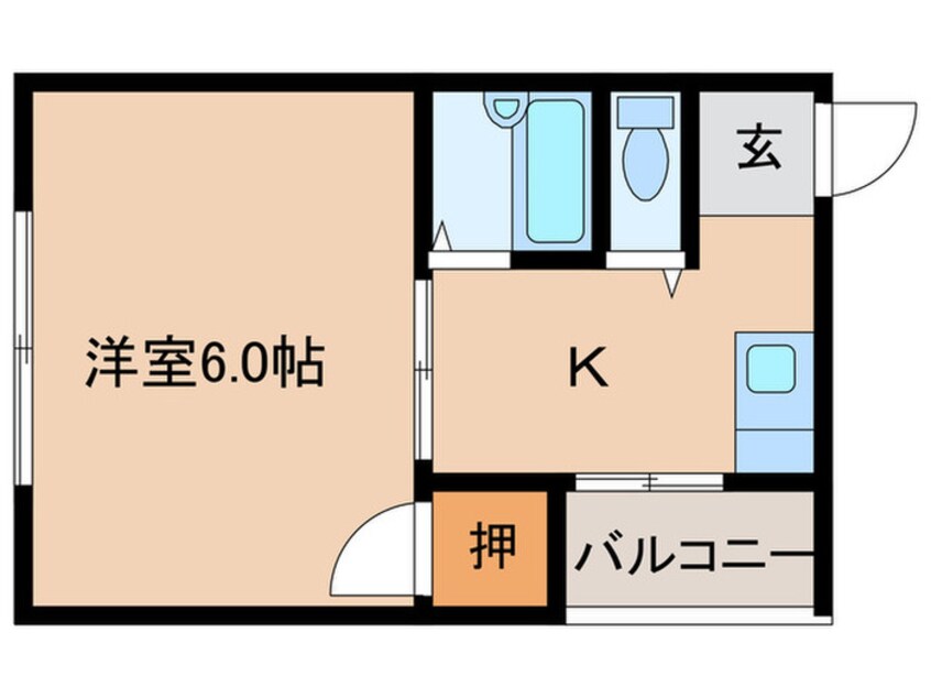 間取図 カエデハイツ