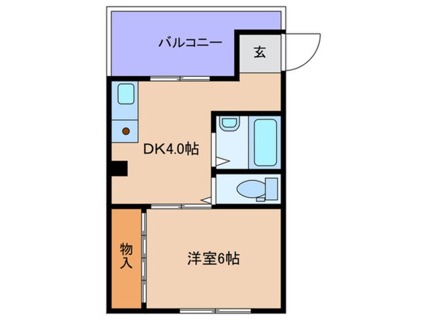 間取図 カエデハイツ