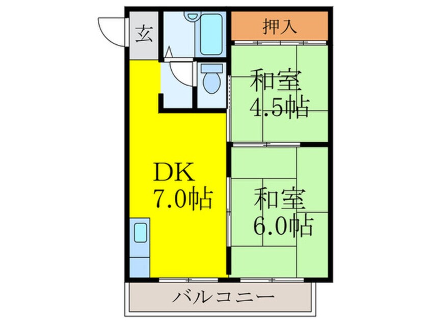 間取図 JPアパートメント吹田Ⅱ