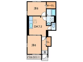 間取図 メゾンドコスモス